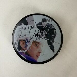 Autographed Luc Robitaille #20 Hockey Puck Los Angeles Kings We Are the Kings
